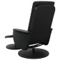 vidaXL Sillón reclinable masaje con reposapiés cuero sintético negro vidaXL Sillón reclinable masaje con reposapiés cuero sintético negro