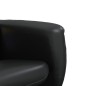 vidaXL Sillón reclinable masaje con reposapiés cuero sintético negro vidaXL Sillón reclinable masaje con reposapiés cuero sintético negro
