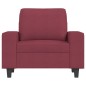 vidaXL Sillón de tela rojo tinto 60 cm vidaXL Sillón de tela rojo tinto 60 cm