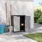 vidaXL Armario de almacenaje exterior PP gris y negro 65x37x85 cm vidaXL Armario de almacenaje exterior PP gris y negro 65x37x85 cm