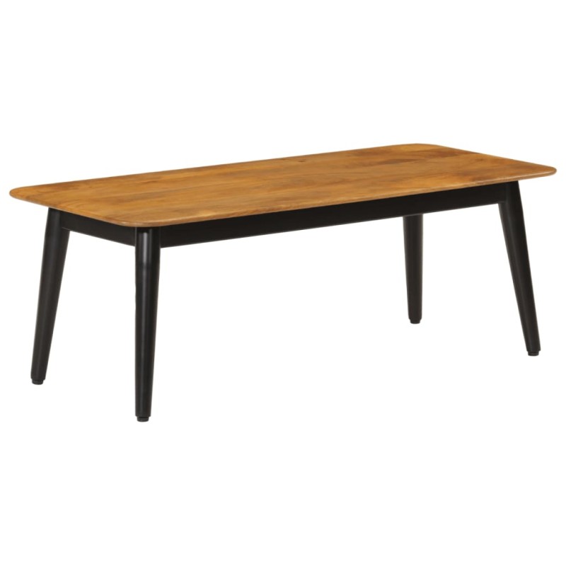 vidaXL Mesa de centro madera maciza de mango y hierro 110x50x40 cm vidaXL Mesa de centro madera maciza de mango y hierro 110x50x40 cm