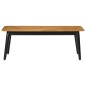 vidaXL Mesa de centro madera maciza de mango y hierro 110x50x40 cm vidaXL Mesa de centro madera maciza de mango y hierro 110x50x40 cm