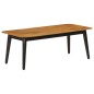 vidaXL Mesa de centro madera maciza de mango y hierro 110x50x40 cm vidaXL Mesa de centro madera maciza de mango y hierro 110x50x40 cm