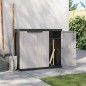 vidaXL Armario de almacenaje exterior PP gris y negro 97x37x85 cm vidaXL Armario de almacenaje exterior PP gris y negro 97x37x85 cm