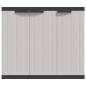 vidaXL Armario de almacenaje exterior PP gris y negro 97x37x85 cm vidaXL Armario de almacenaje exterior PP gris y negro 97x37x85 cm