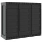 vidaXL Armario de almacenaje exterior PP gris y negro 97x37x85 cm vidaXL Armario de almacenaje exterior PP gris y negro 97x37x85 cm