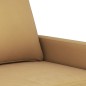 vidaXL Sofá de 2 plazas terciopelo marrón 140 cm vidaXL Sofá de 2 plazas terciopelo marrón 140 cm
