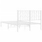 vidaXL Estructura de cama de metal con cabecero blanca 120x190 cm