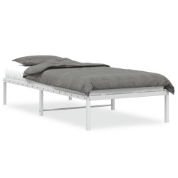 vidaXL Estructura de cama de metal blanca 90x190 cm