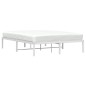 vidaXL Estructura de cama de metal blanca 140x190 cm vidaXL Estructura de cama de metal blanca 140x190 cm