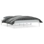 vidaXL Estructura de cama de metal blanco 183x213 cm vidaXL Estructura de cama de metal blanco 183x213 cm