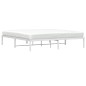 vidaXL Estructura de cama de metal blanco 183x213 cm vidaXL Estructura de cama de metal blanco 183x213 cm