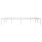vidaXL Estructura de cama de metal blanco 183x213 cm vidaXL Estructura de cama de metal blanco 183x213 cm