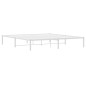 vidaXL Estructura de cama de metal blanco 183x213 cm vidaXL Estructura de cama de metal blanco 183x213 cm