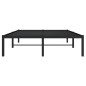 vidaXL Estructura de cama de metal negro 120x190 cm vidaXL Estructura de cama de metal negro 120x190 cm
