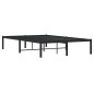 vidaXL Estructura de cama de metal negro 120x190 cm vidaXL Estructura de cama de metal negro 120x190 cm
