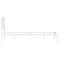 vidaXL Estructura de cama de metal con cabecero blanca 150x200 cm vidaXL Estructura de cama de metal con cabecero blanca 150x200 cm