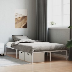 vidaXL Estructura de cama de metal blanca 120x200 cm