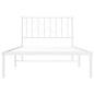 vidaXL Estructura de cama de metal con cabecero blanco 100x200 cm vidaXL Estructura de cama de metal con cabecero blanco 100x200 cm