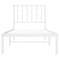 vidaXL Estructura de cama de metal con cabecero blanco 75x190 cm vidaXL Estructura de cama de metal con cabecero blanco 75x190 cm