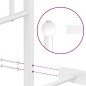 vidaXL Estructura cama metal con cabecero y pie cama blanca 80x200 cm vidaXL Estructura cama metal con cabecero y pie cama blanca 80x200 cm