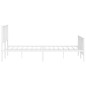 vidaXL Estructura cama metal con cabecero y pie cama blanco 193x203 cm vidaXL Estructura cama metal con cabecero y pie cama blanco 193x203 cm