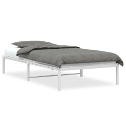 vidaXL Estructura de cama metal blanca 100x190 cm