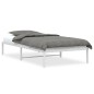 vidaXL Estructura de cama metal blanca 100x190 cm vidaXL Estructura de cama metal blanca 100x190 cm
