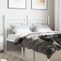 vidaXL Cabecero de metal blanco 135 cm vidaXL Cabecero de metal blanco 135 cm