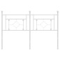 vidaXL Cabecero de metal blanco 135 cm vidaXL Cabecero de metal blanco 135 cm