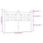 vidaXL Cabecero de metal blanco 135 cm vidaXL Cabecero de metal blanco 135 cm