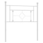 vidaXL Cabecero de metal blanco 100 cm vidaXL Cabecero de metal blanco 100 cm