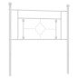 vidaXL Cabecero de metal blanco 100 cm vidaXL Cabecero de metal blanco 100 cm