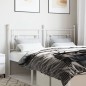 vidaXL Cabecero de metal blanco 150 cm vidaXL Cabecero de metal blanco 150 cm