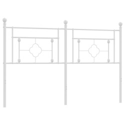 vidaXL Cabecero de metal blanco 150 cm