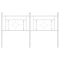 vidaXL Cabecero de metal blanco 150 cm vidaXL Cabecero de metal blanco 150 cm
