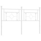 vidaXL Cabecero de metal blanco 150 cm vidaXL Cabecero de metal blanco 150 cm