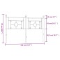 vidaXL Cabecero de metal blanco 150 cm vidaXL Cabecero de metal blanco 150 cm