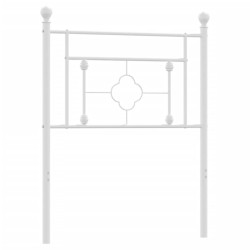 vidaXL Cabecero de metal blanco 80 cm