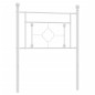 vidaXL Cabecero de metal blanco 80 cm vidaXL Cabecero de metal blanco 80 cm