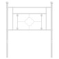 vidaXL Cabecero de metal blanco 80 cm vidaXL Cabecero de metal blanco 80 cm