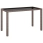 vidaXL Set comedor de jardín 6 piezas y cojines ratán sintético marrón vidaXL Set comedor de jardín 6 piezas y cojines ratán sintético marrón
