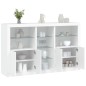 vidaXL Aparador con luces LED blanco 162x37x100 cm vidaXL Aparador con luces LED blanco 162x37x100 cm