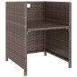 vidaXL Set comedor de jardín 6 piezas y cojines ratán sintético marrón vidaXL Set comedor de jardín 6 piezas y cojines ratán sintético marrón