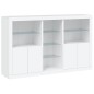 vidaXL Aparador con luces LED blanco 162x37x100 cm vidaXL Aparador con luces LED blanco 162x37x100 cm