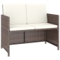 vidaXL Set comedor de jardín 6 piezas y cojines ratán sintético marrón vidaXL Set comedor de jardín 6 piezas y cojines ratán sintético marrón