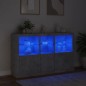 vidaXL Aparador con luces LED gris hormigón 162x37x100 cm vidaXL Aparador con luces LED gris hormigón 162x37x100 cm