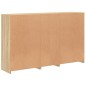 vidaXL Aparador con luces LED roble Sonoma 162x37x100 cm vidaXL Aparador con luces LED roble Sonoma 162x37x100 cm