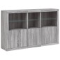 vidaXL Aparador con luces LED gris Sonoma 162x37x100 cm vidaXL Aparador con luces LED gris Sonoma 162x37x100 cm