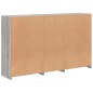 vidaXL Aparador con luces LED gris Sonoma 162x37x100 cm vidaXL Aparador con luces LED gris Sonoma 162x37x100 cm